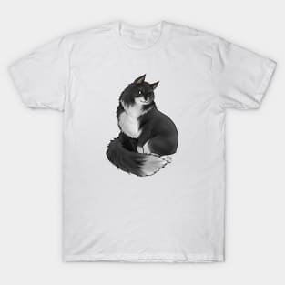 Cat - Siberian Cat - Cream Bi Color T-Shirt